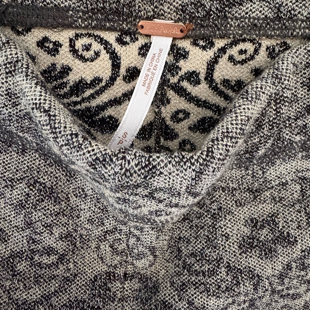 Free People Patterned Knit Bell Bottom Pants - Picture 2 of 2